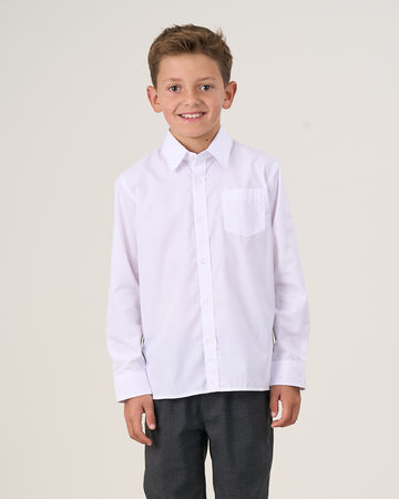 camisa escolar blanca Polemic