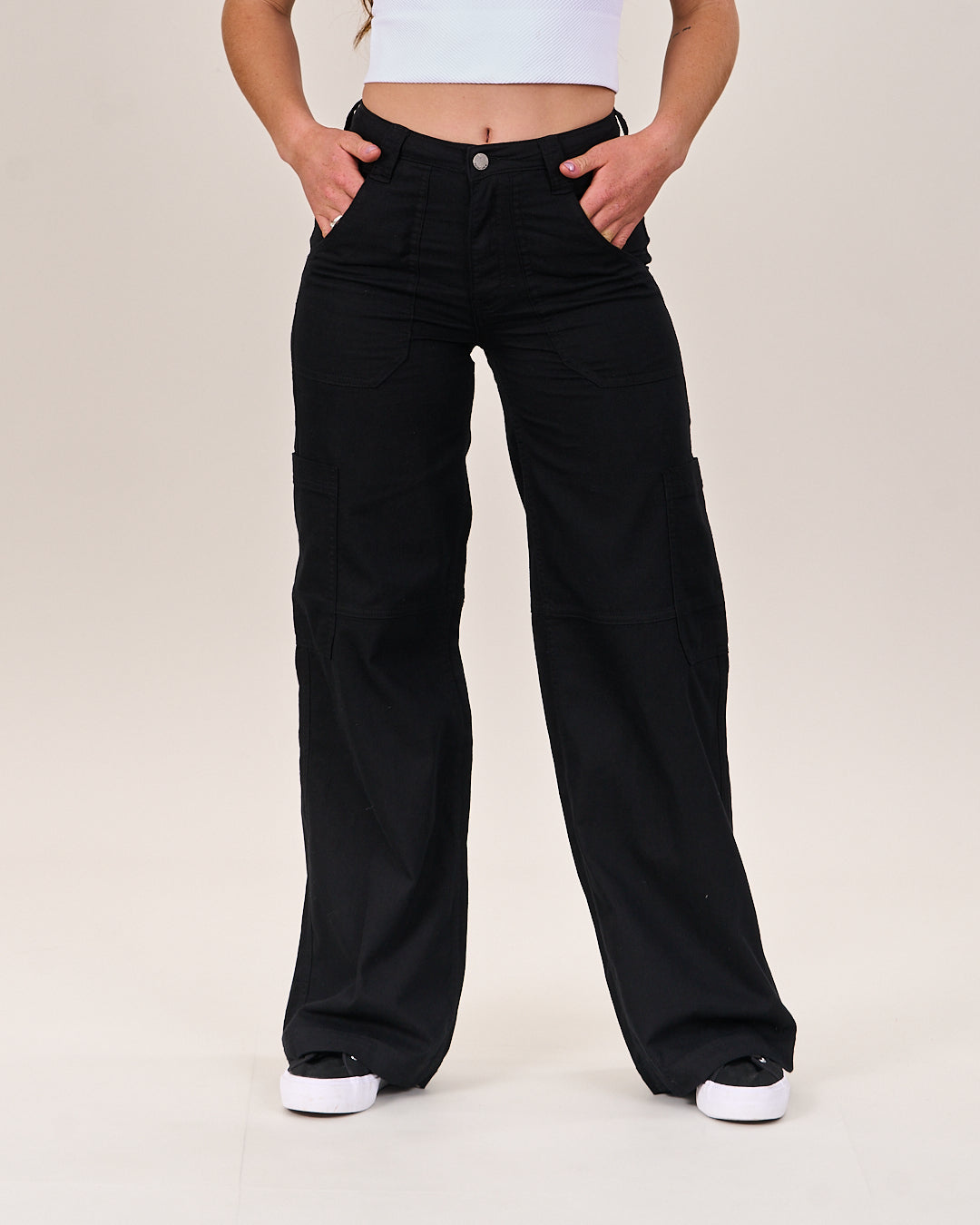 Pantalon Wide Leg Cargo Mujer Pantalón Cargo Ripley Pantalones - Main Image