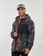 Poleron rustic sherpa tie dye regular fit TI8751-2 grafito